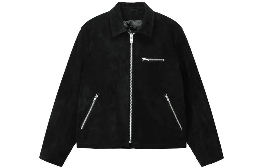 Stussy 8 Ball Suede Bing Jacket 'Black' 115696 - 2