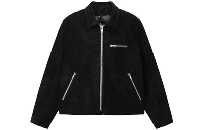 Stüssy Stussy 8 Ball Suede Bing Jacket 'Black' 115696 outlook