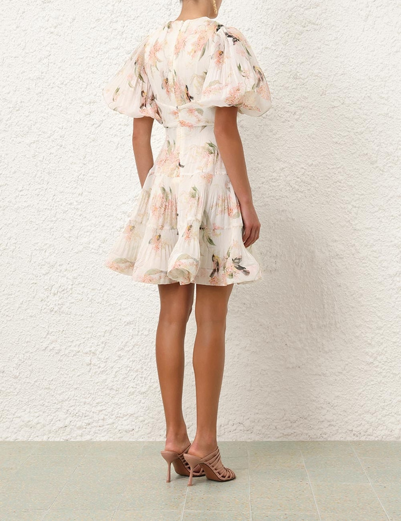 Zimmermann PLEATED MINI DRESS | REVERSIBLE