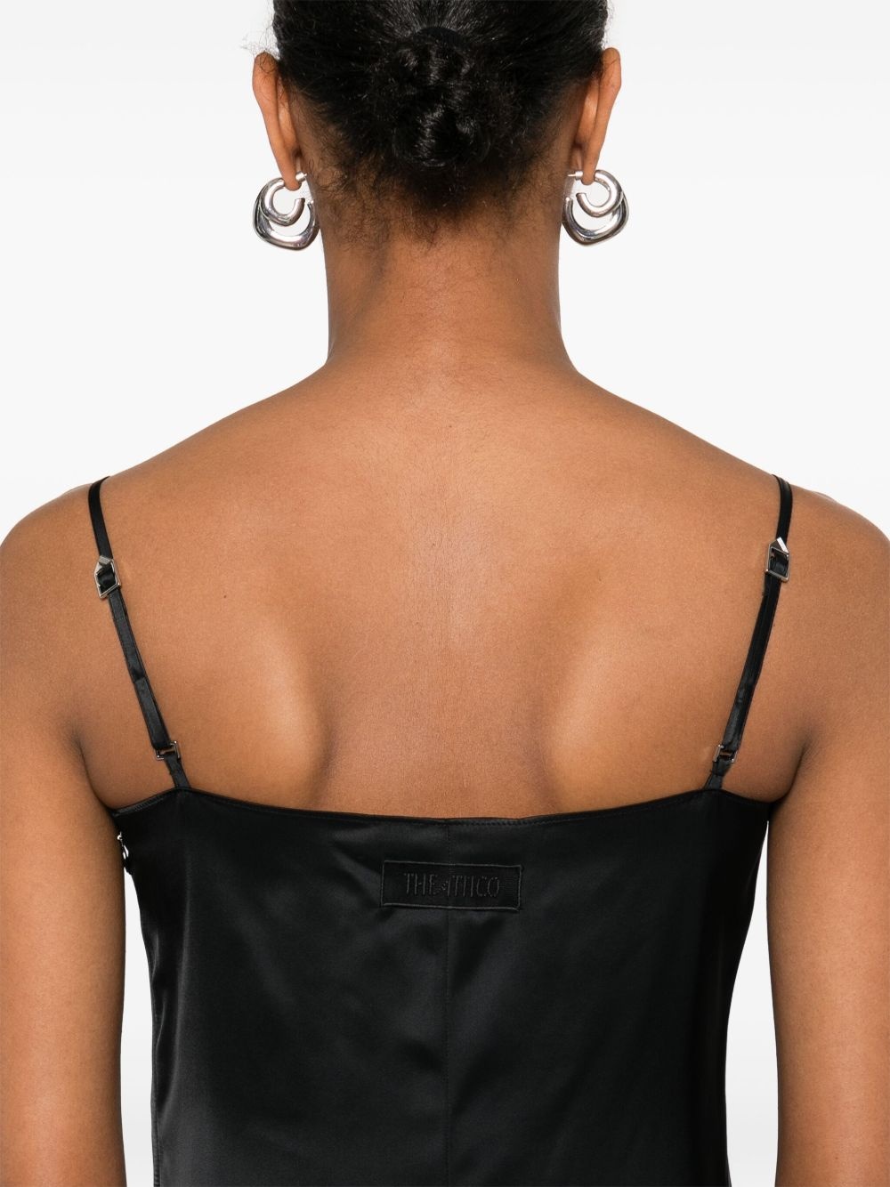 lace-panel mini dress - 5