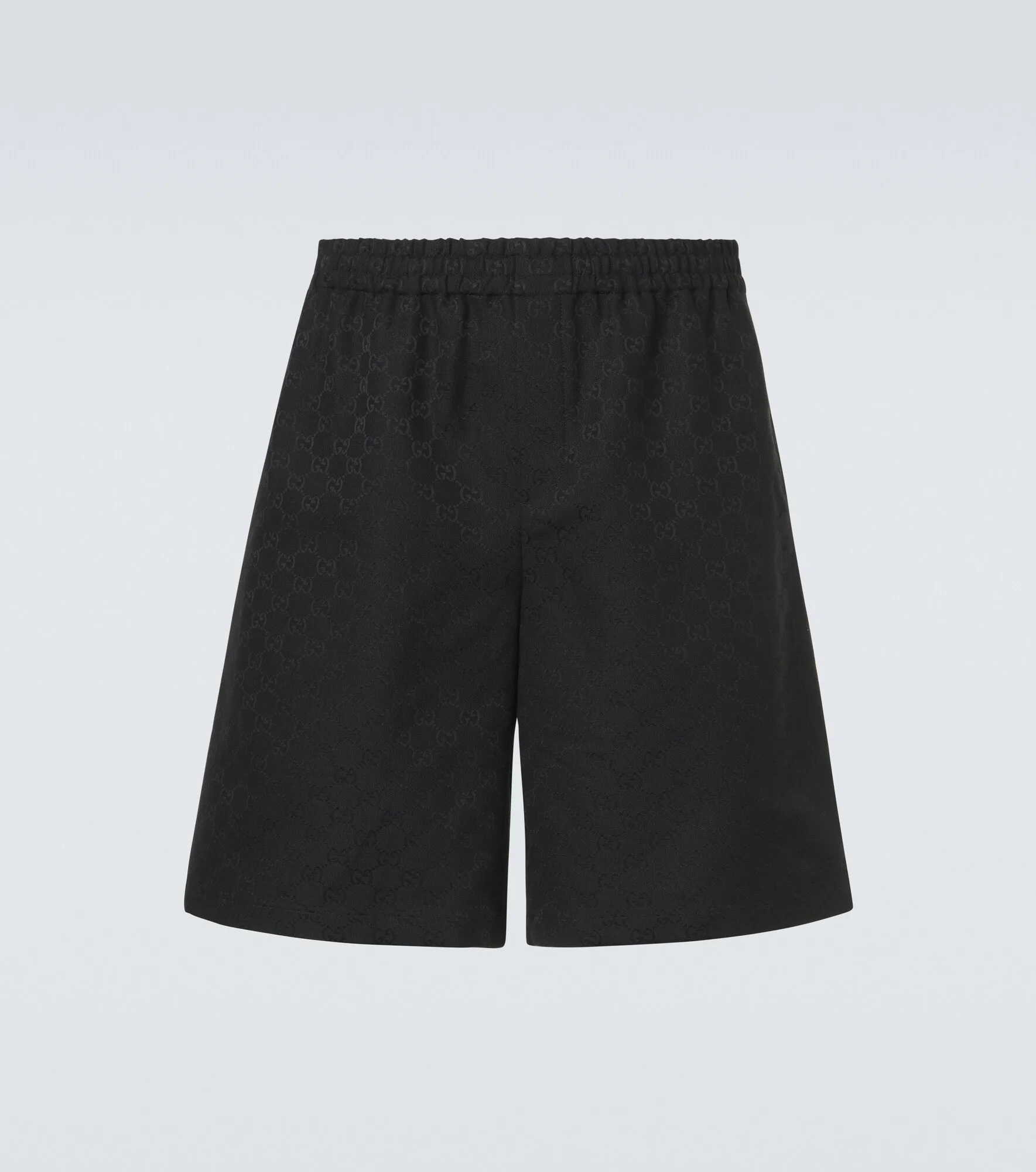 GG canvas linen-blend shorts - 1