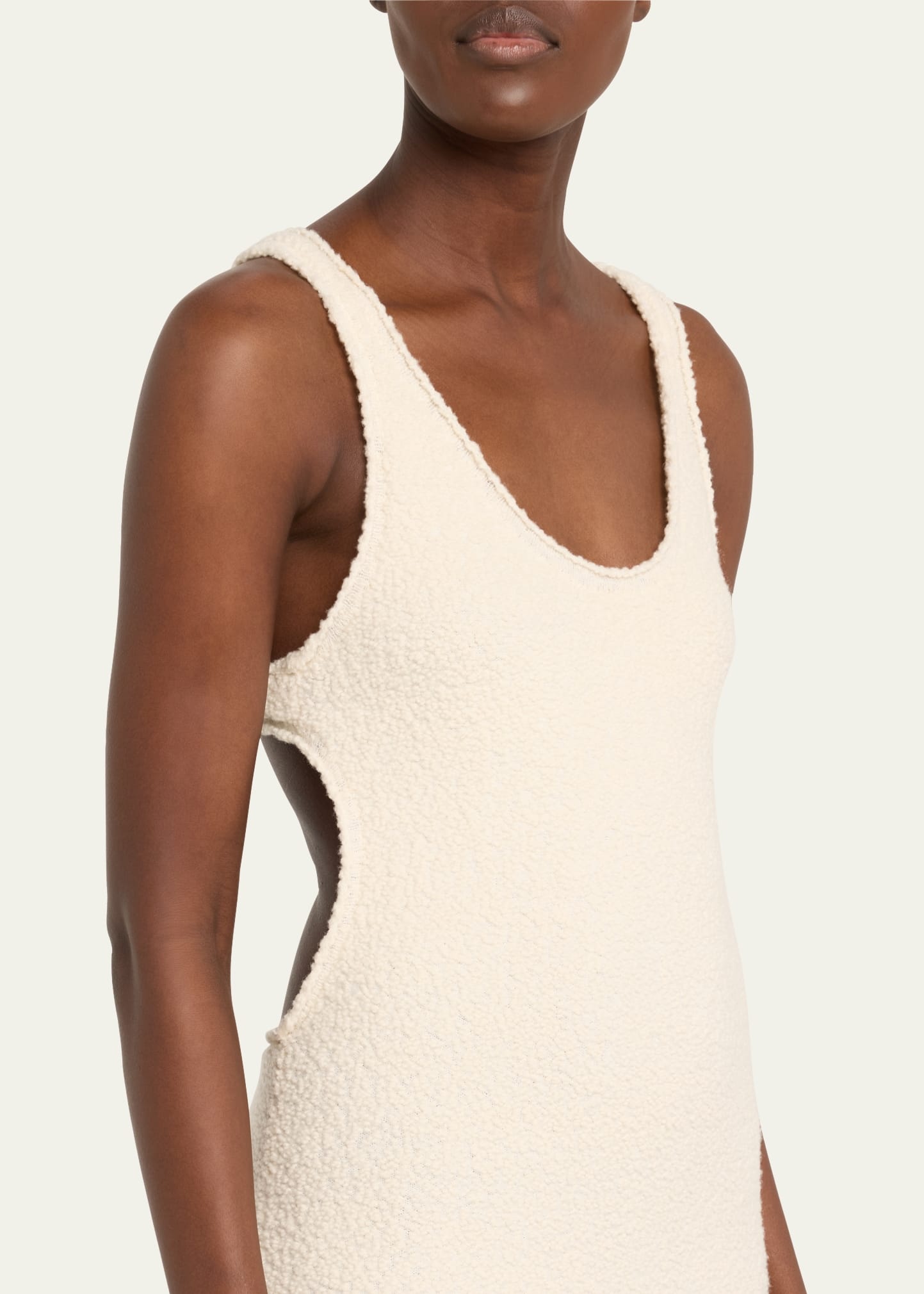 Pebble Cutout Merino Wool Dress - 5