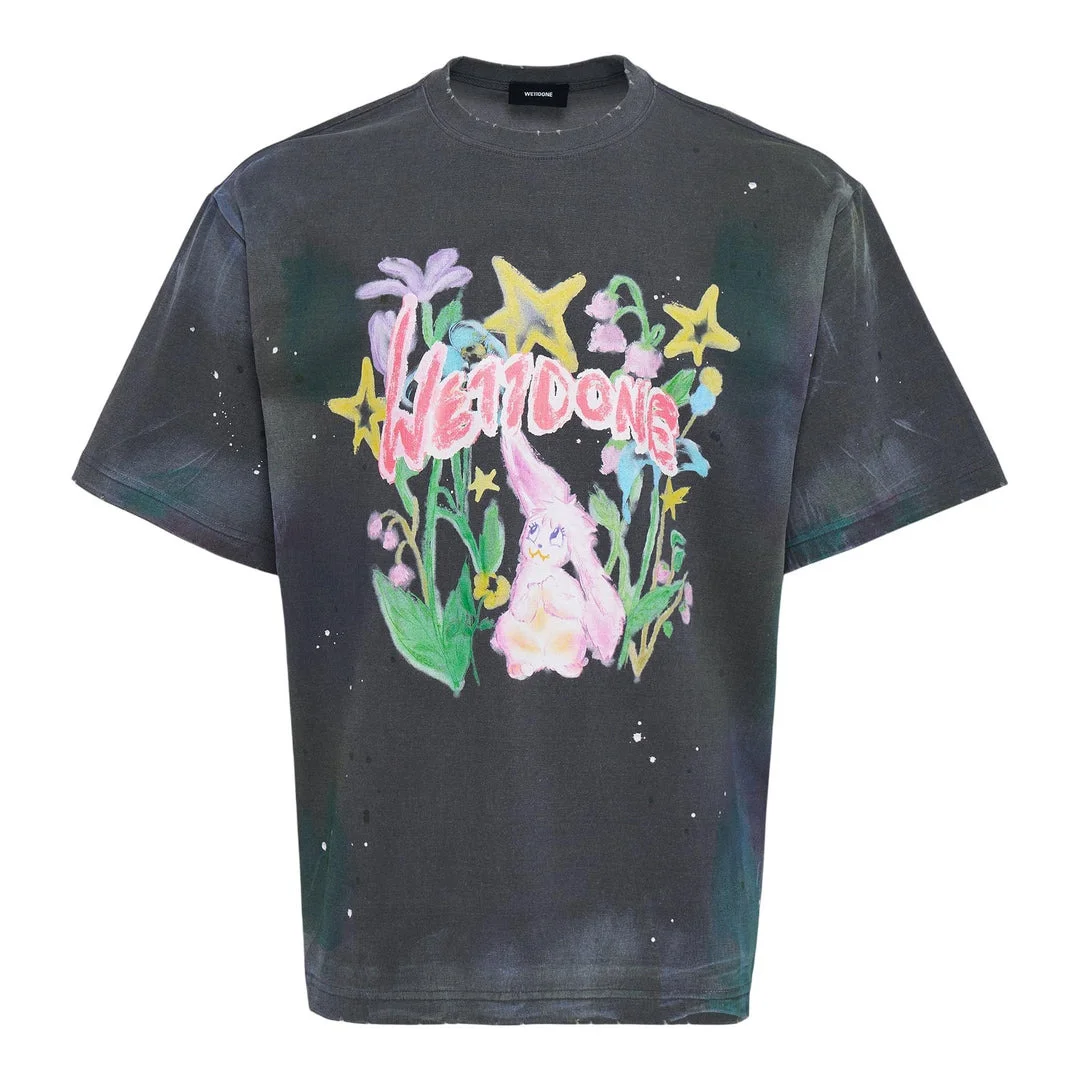 Charcoal Dirty Painting T-Shirt - 1