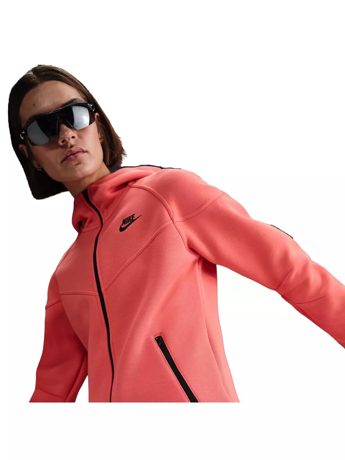 Women's Sportswear Tech Fleece Windrunner Full-Zip Hooded Jacket - Orange - 3