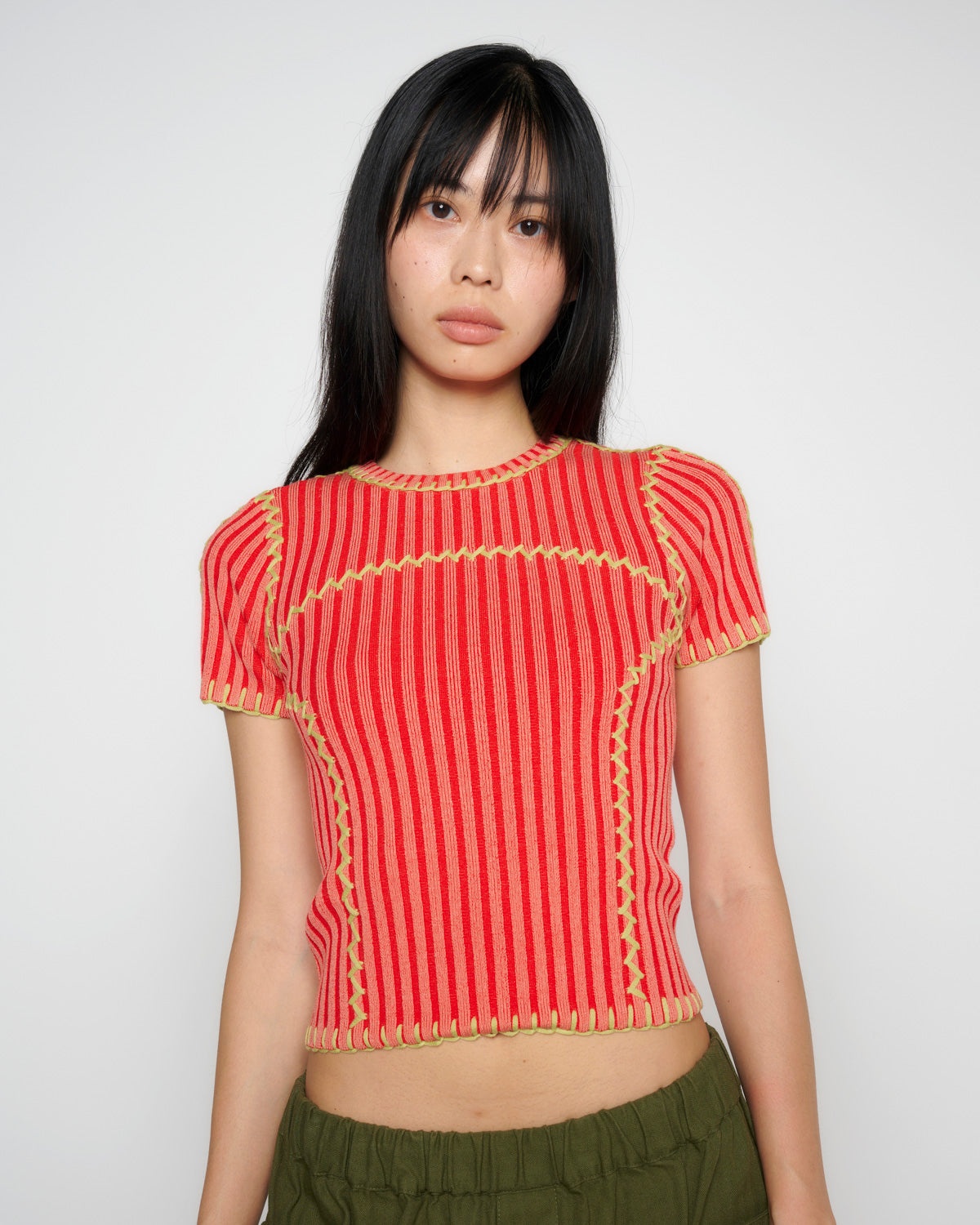 Mariel Sport Knit Top - Guava - 4