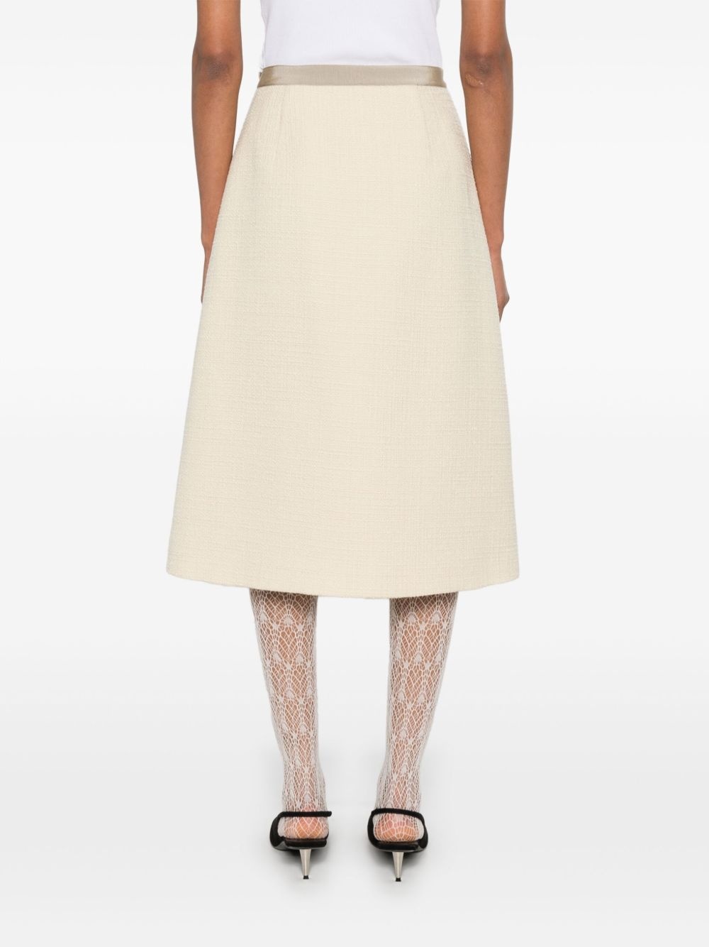 tweed midi skirt - 4