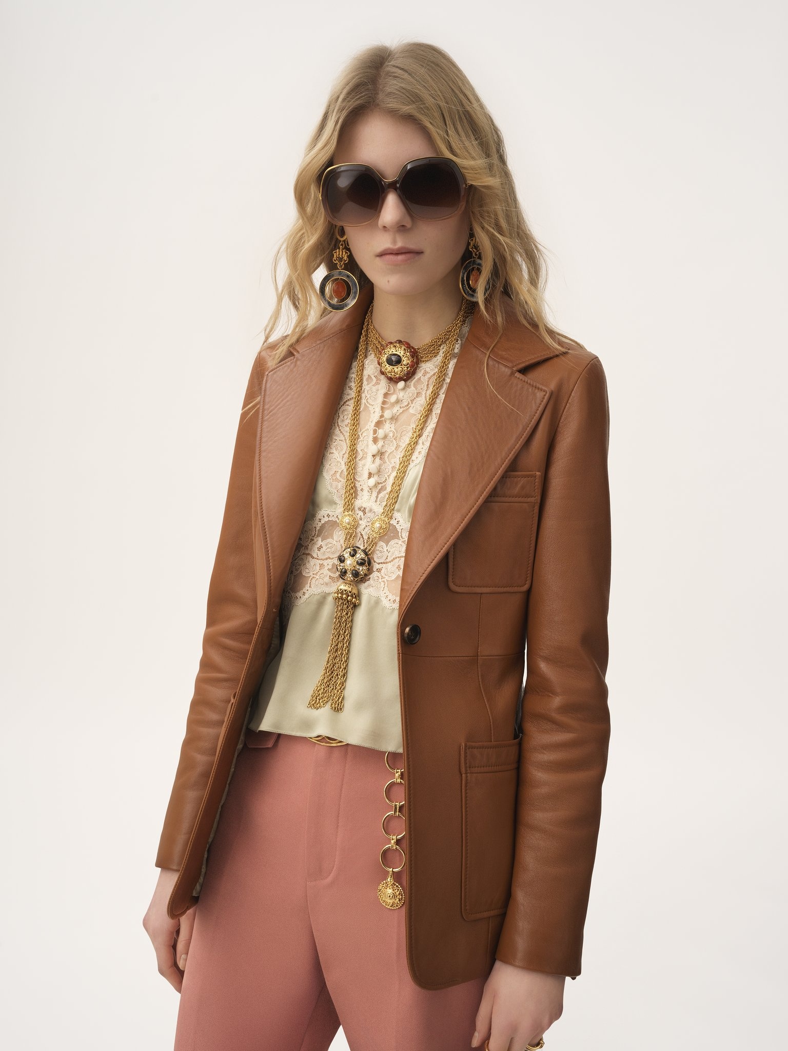 TAILORED JACKET IN LEATHER - 6