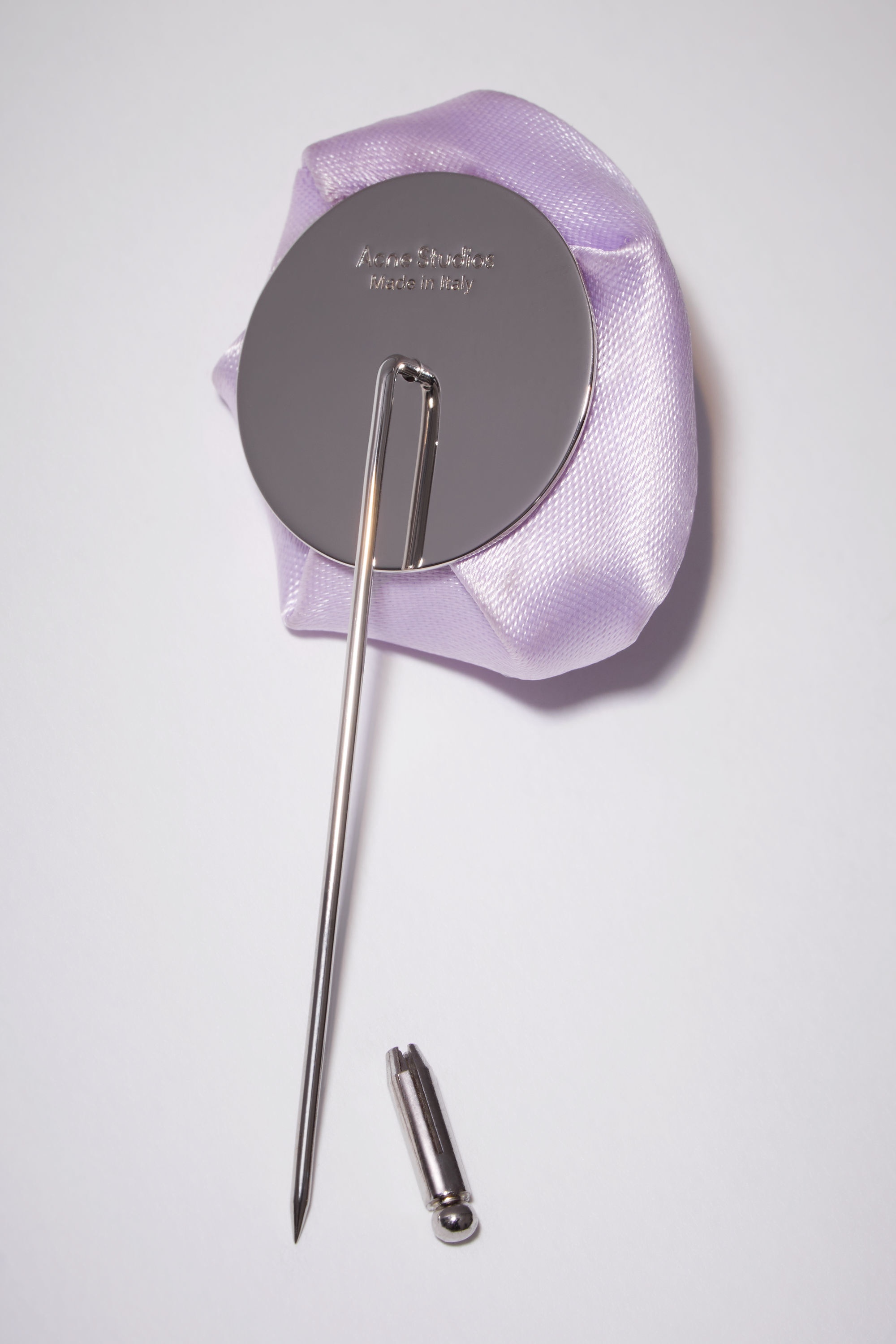Rose brooch - Lilac purple - 2