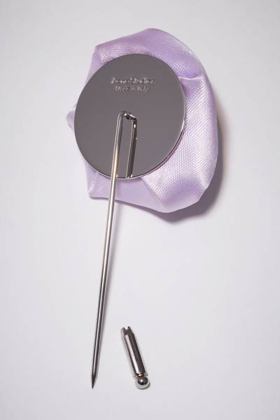 Acne Studios Rose brooch - Lilac purple outlook
