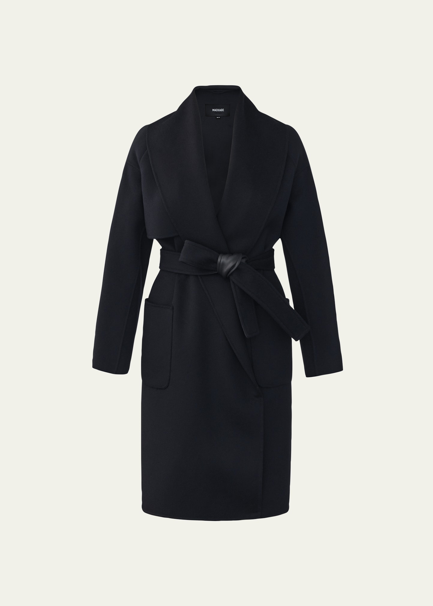 Thalia Belted Wool Coat - 1