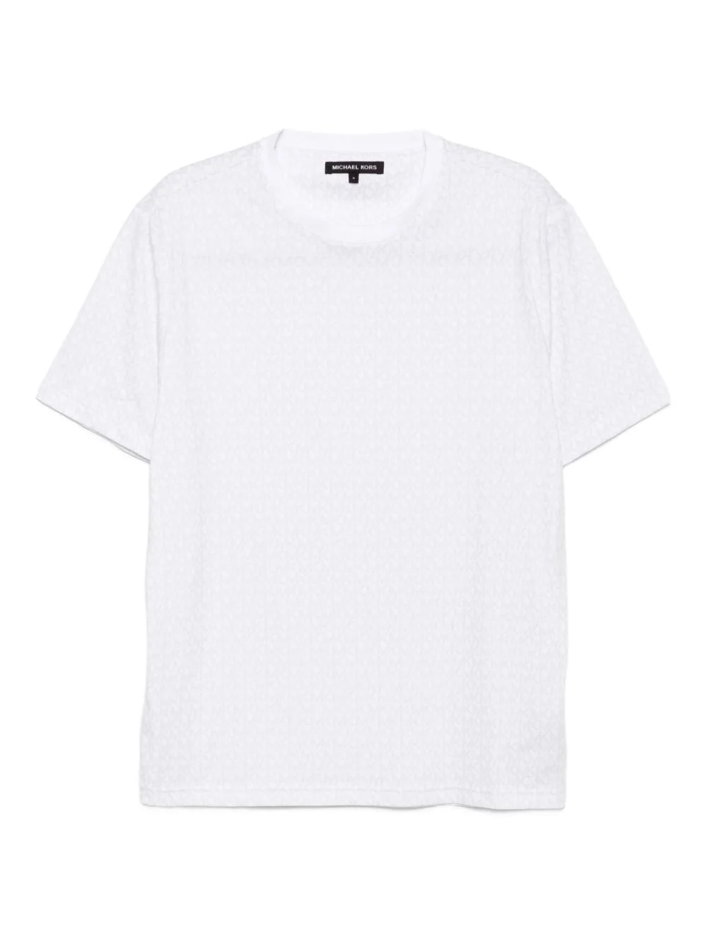 monogram-print cotton T-shirt - 1