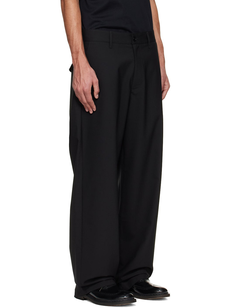 Black Wide-Leg Suit Trousers 2