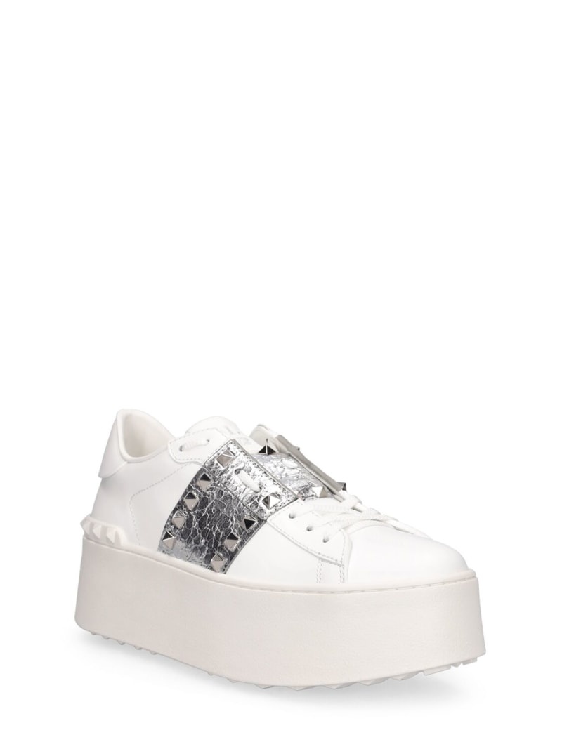 Rockstud Untitled leather sneakers - 3