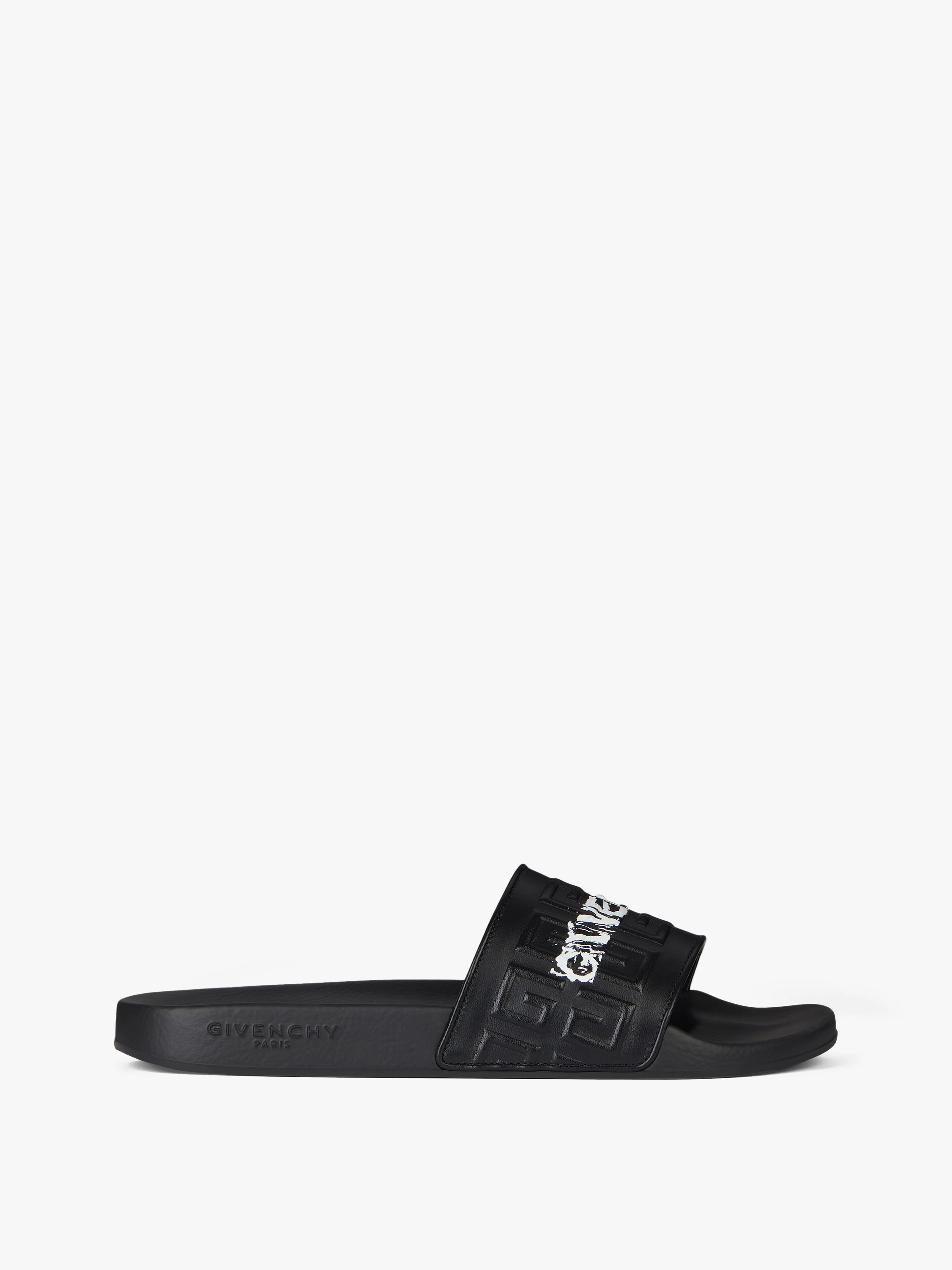GIVENCHY FLAT SANDALS IN 4G LEATHER - 1