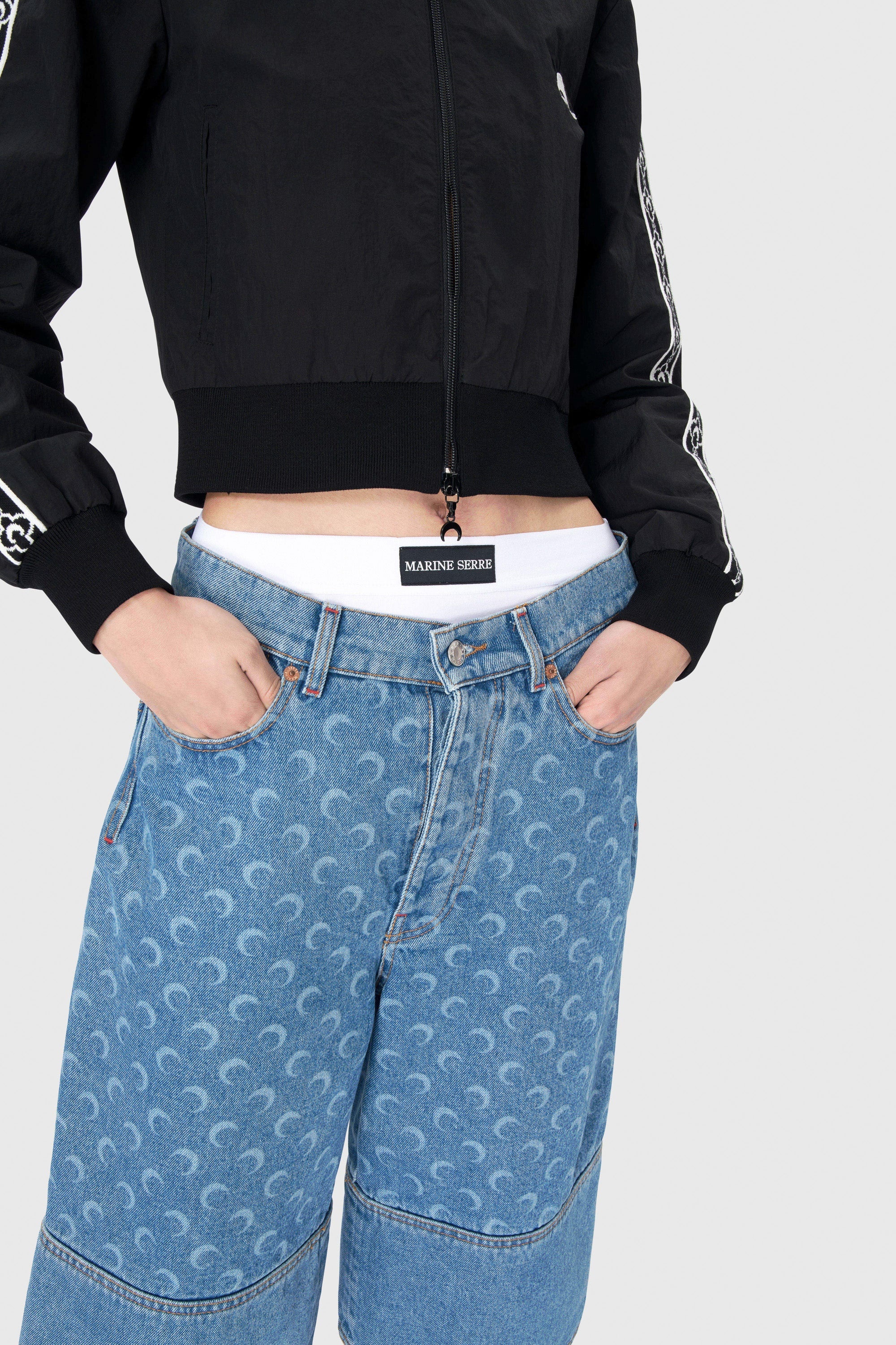 Moon Laser Denim Bermudas - 3