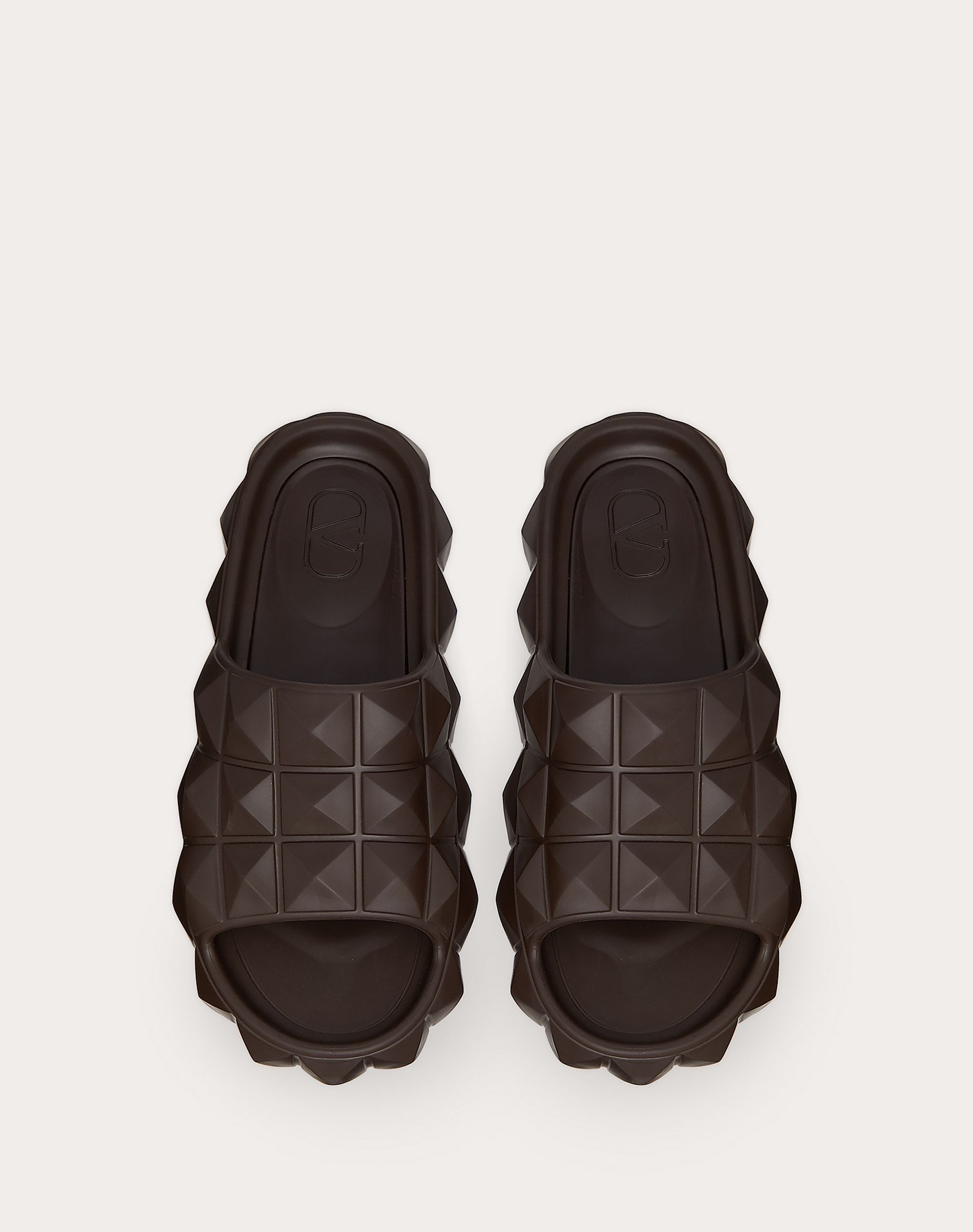 ROMAN STUD TURTLE SLIDE SANDAL IN RUBBER - 4