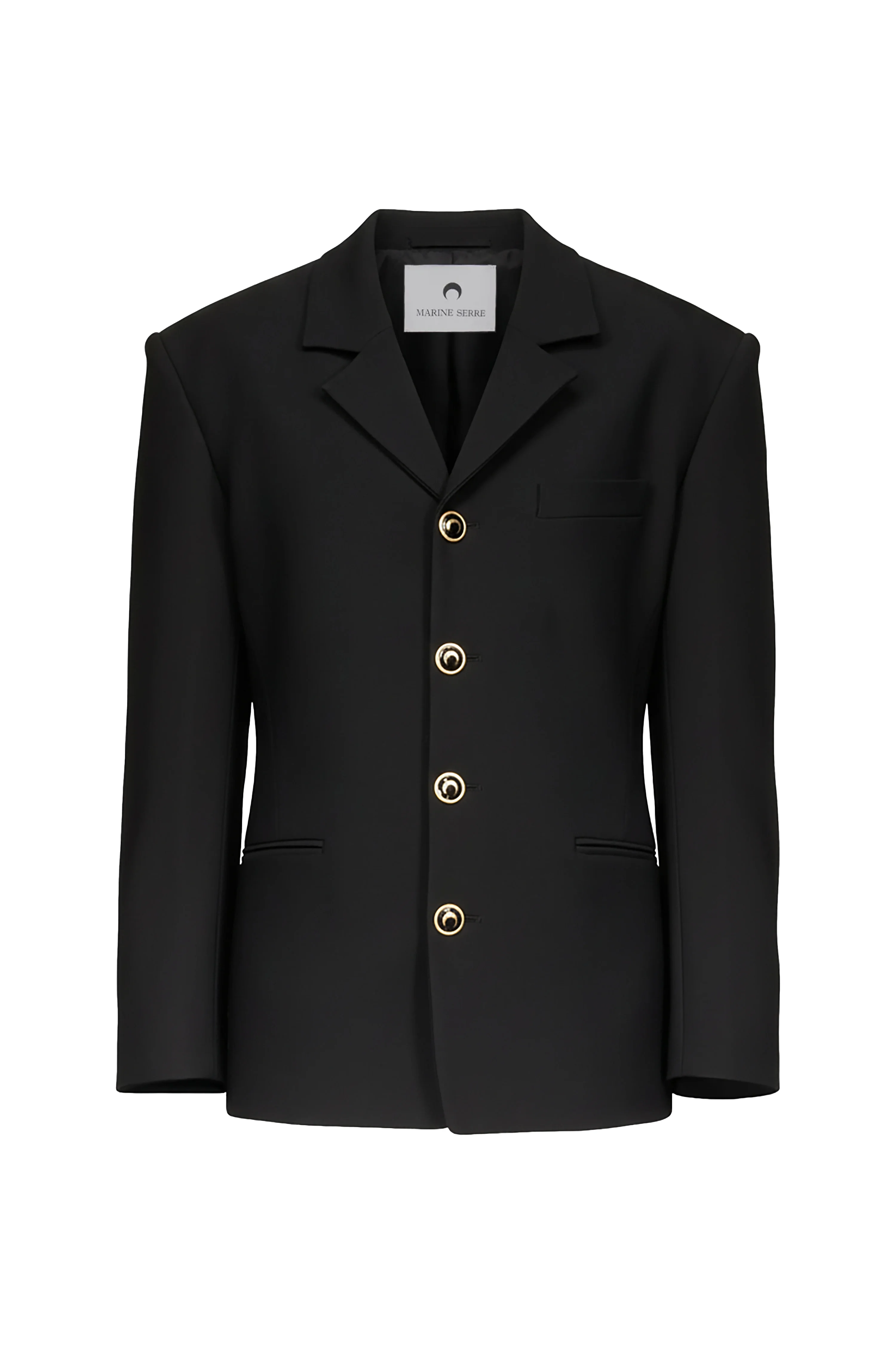 Tailored wool serge gold buttons jacket - 1