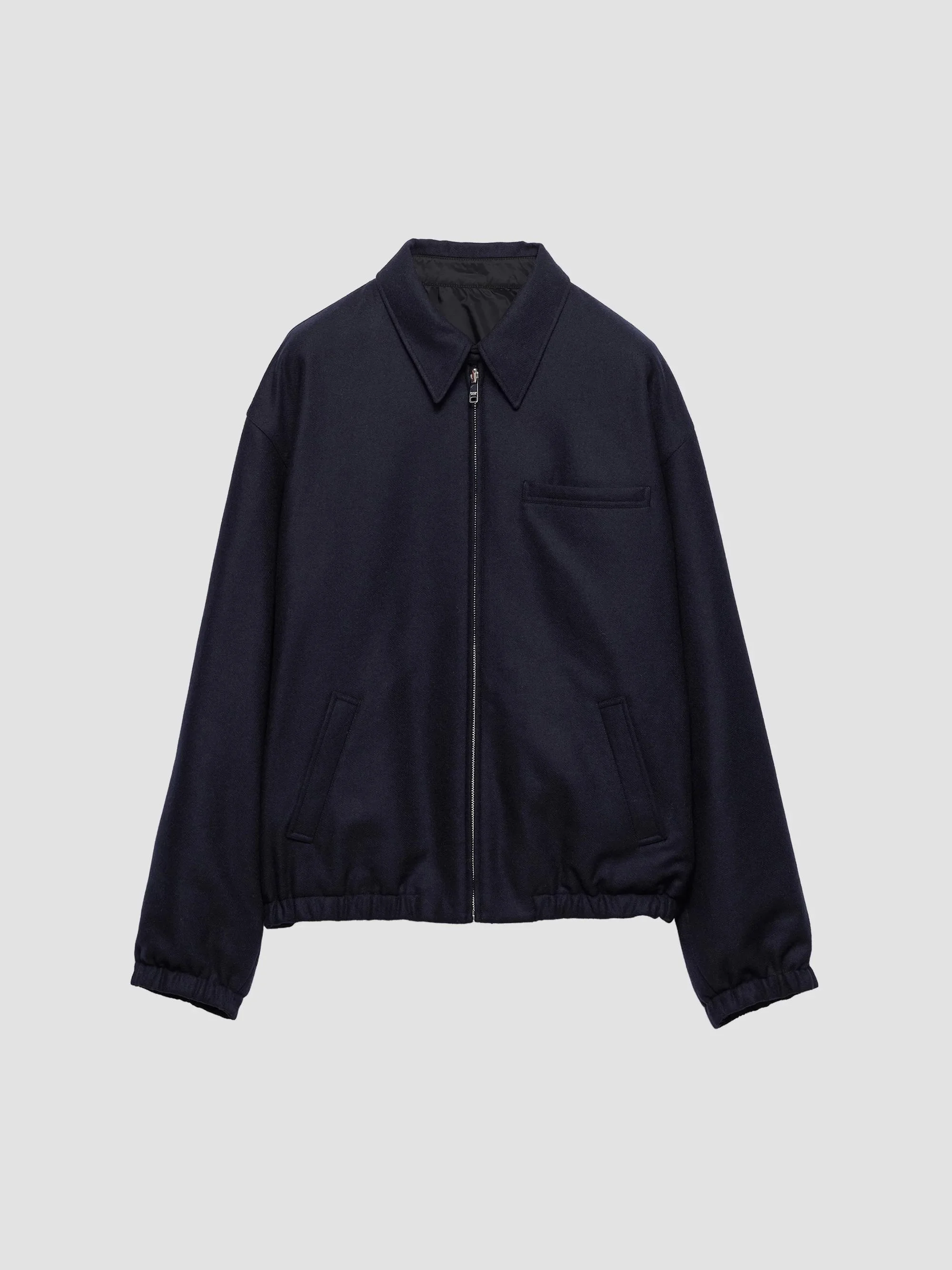 Men's Re-Wool Blouson Jacket - Blue - 1