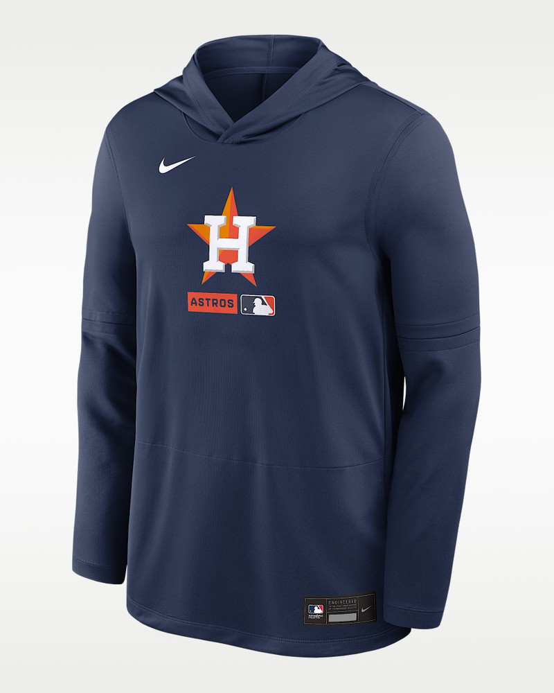 Houston Astros Authentic Collection Men's Nike Dri-FIT MLB Long-Sleeve Hooded Top 1