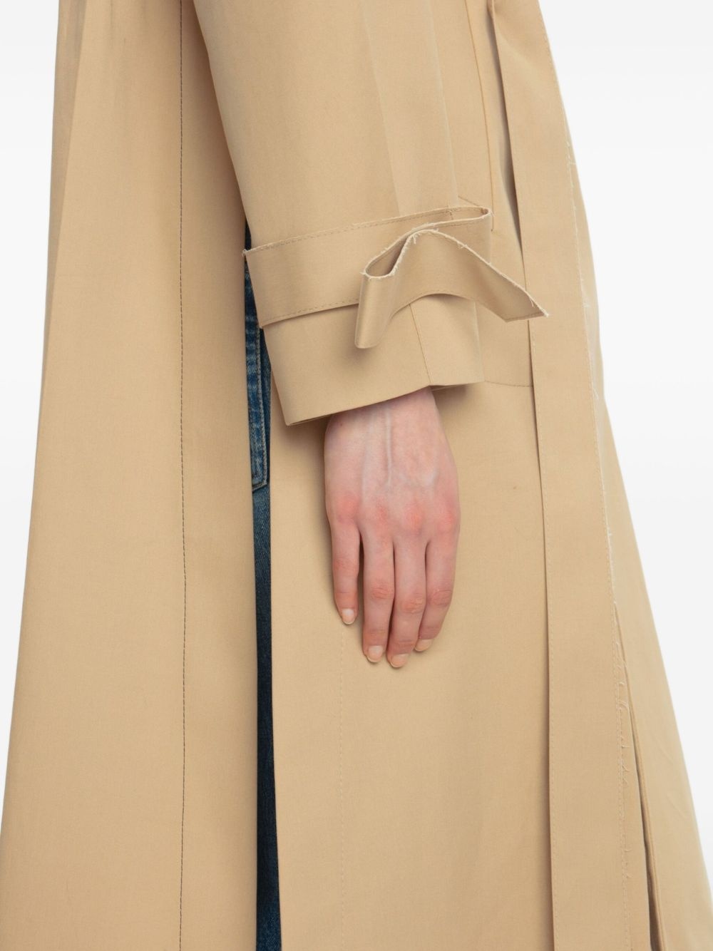 Raglan belted trench coat - 6