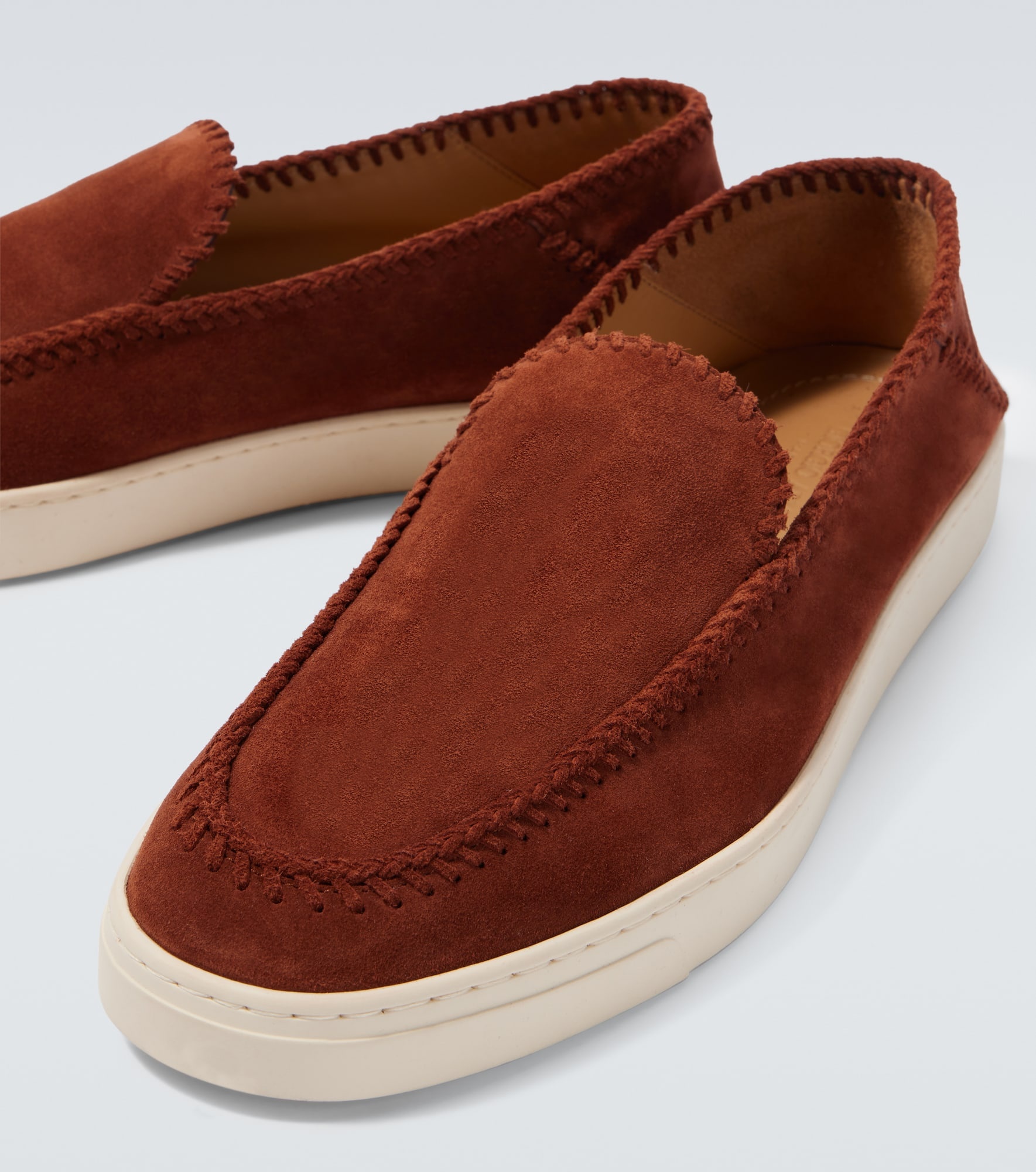 Suede slip-on shoes - 3