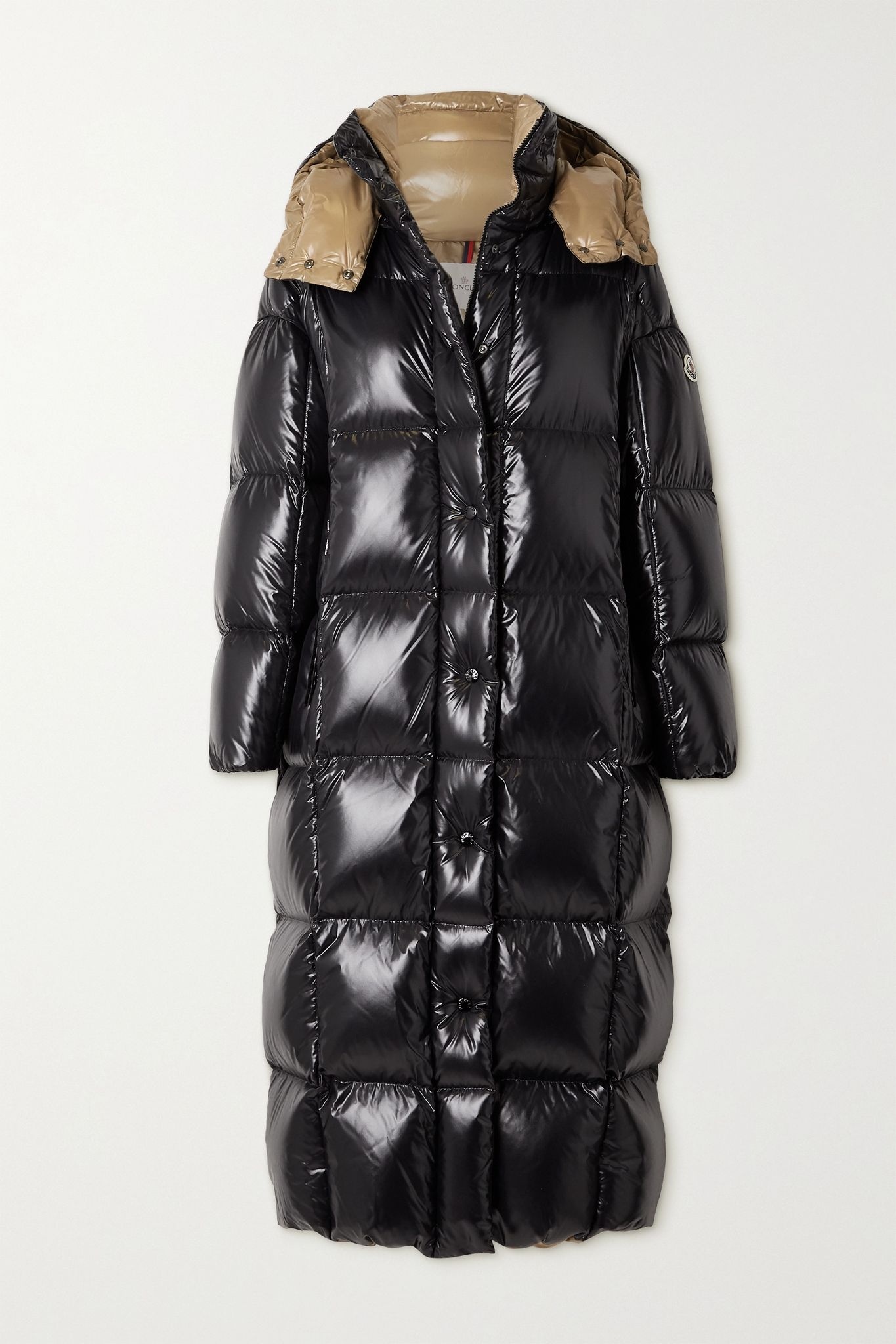 Parnaiba hooded quilted glossed-shell down coat - 1