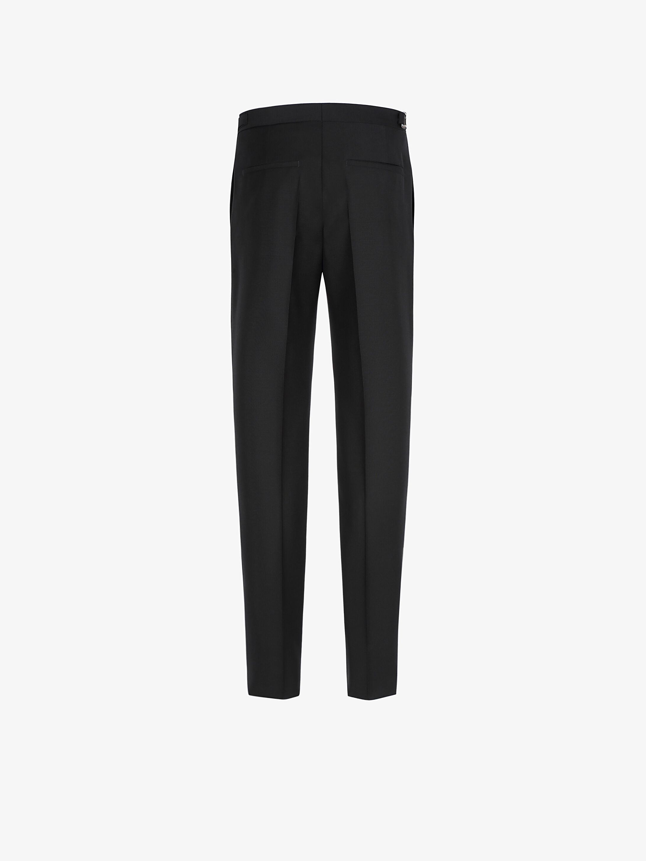 Slim fit pants in wool and mohair with metal details - 3