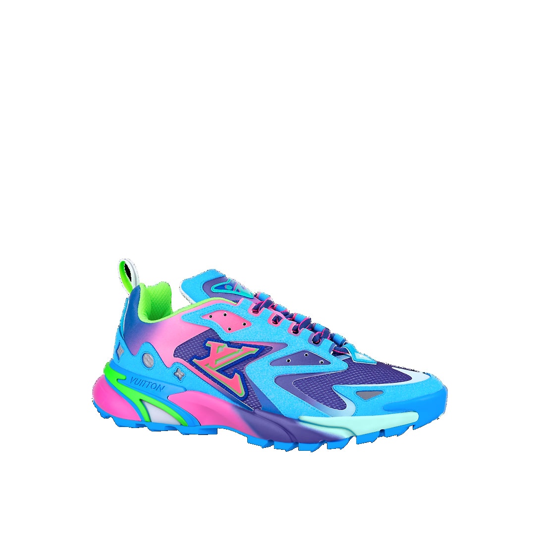 LOUIS VUITTON LV Runner Tatic Sneakers 'Blue Pink Green' 1A9UOL - 2
