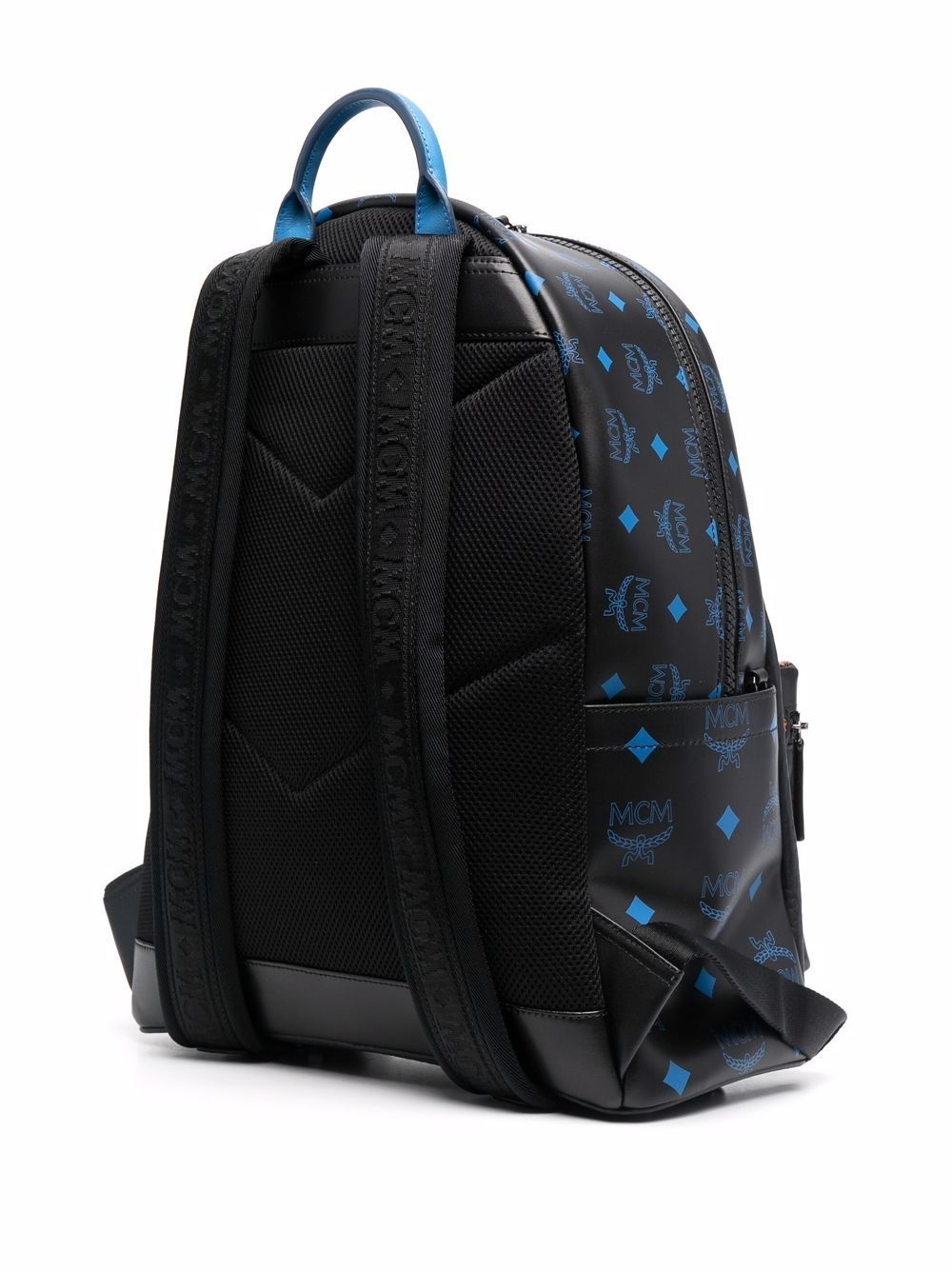 monogram-print zip-fastening backpack - 3