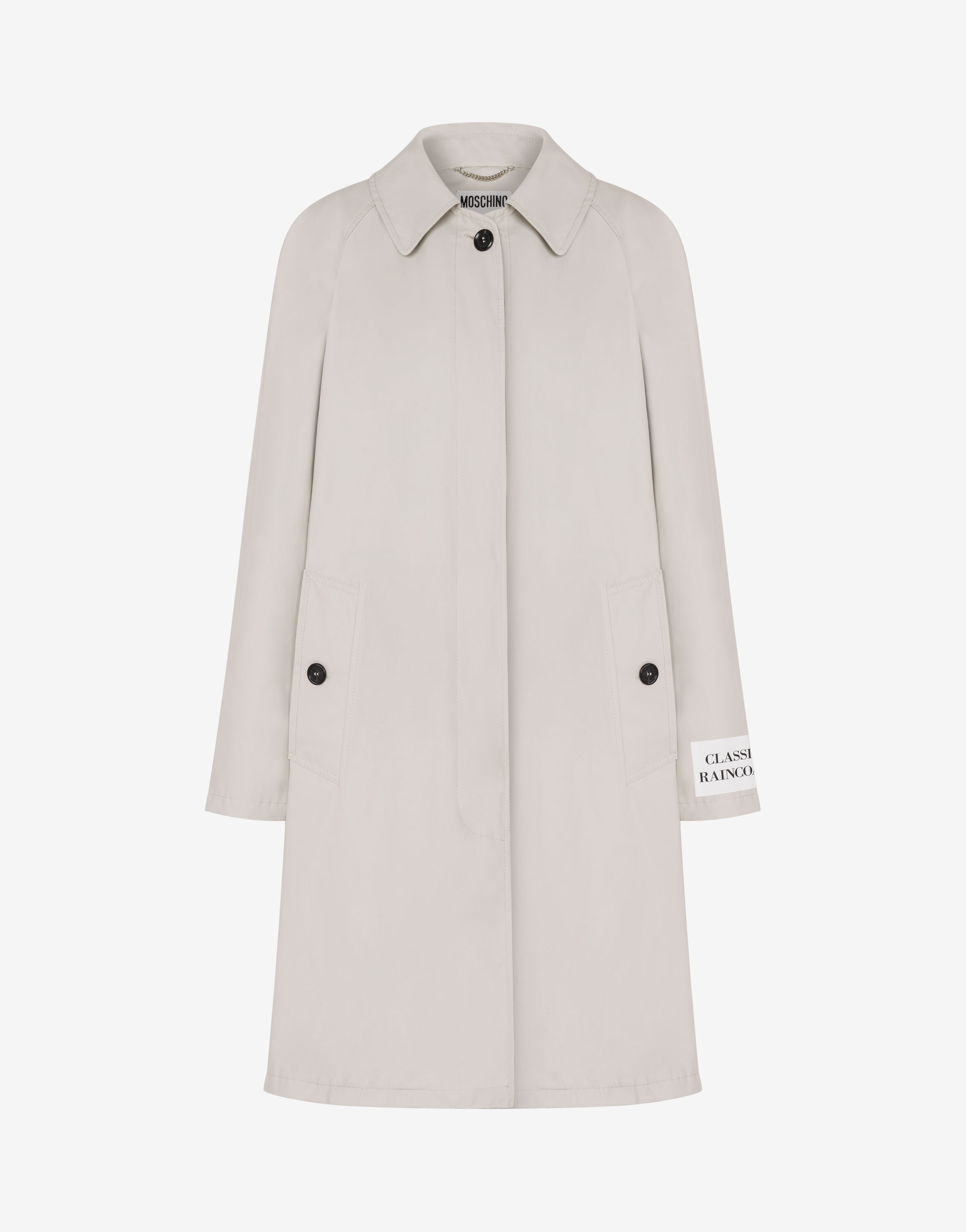 WAXED-EFFECT CANVAS TRENCH COAT - 1