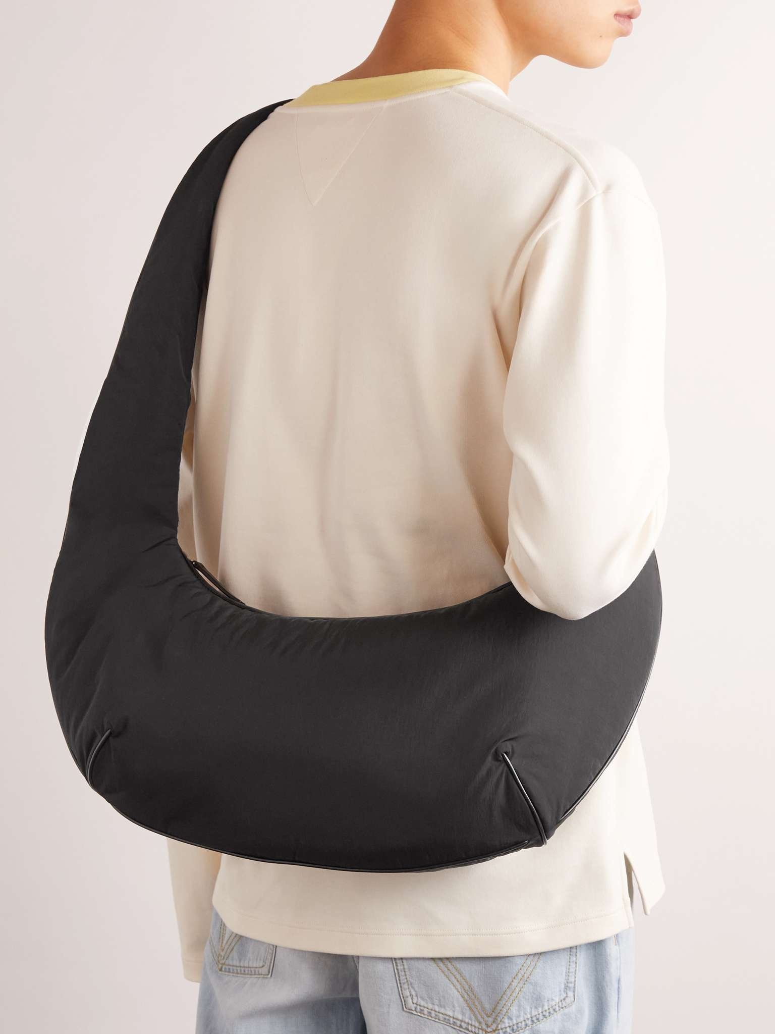 Padded Paper Nylon Messenger Bag - 2