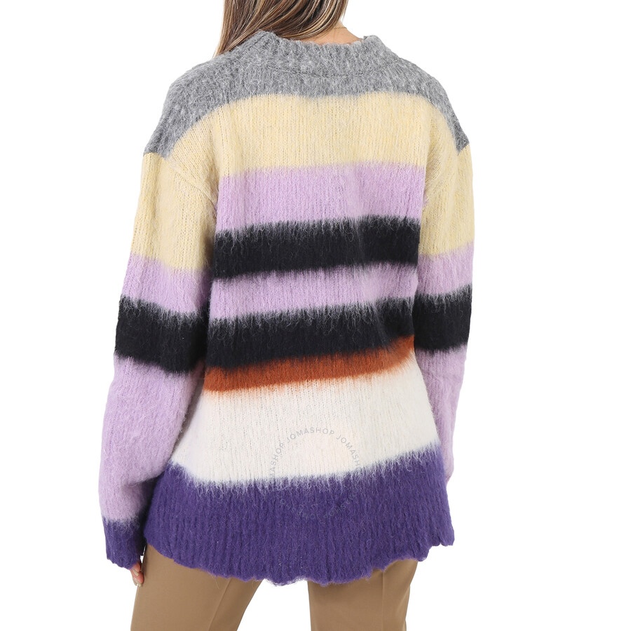 Marc Jacobs Ladies Horizontal-stripe Pattern Long-sleeve Jumper - 6