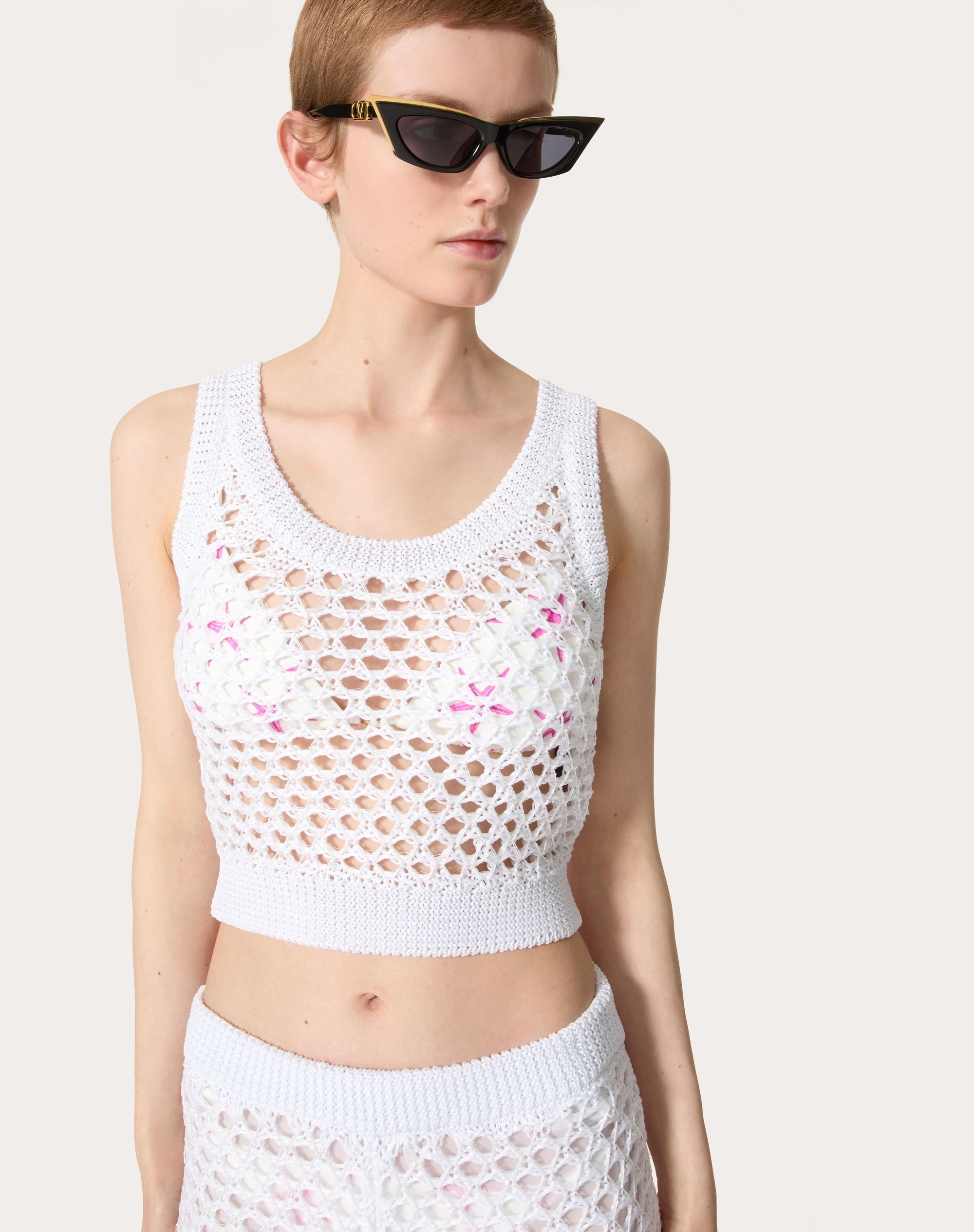 VISCOSE, LUREX AND SEQUIN TOP - 5