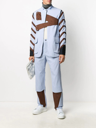 Kiko Kostadinov contrast panel side stripe jacket outlook