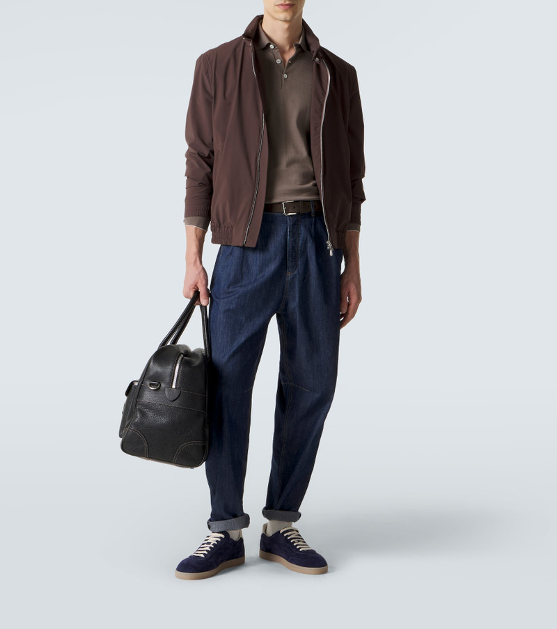 Brunello Cucinelli Pleated tapered jeans outlook