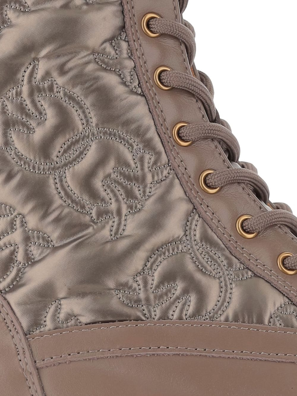 Love Birds-detail lace-up boots - 4