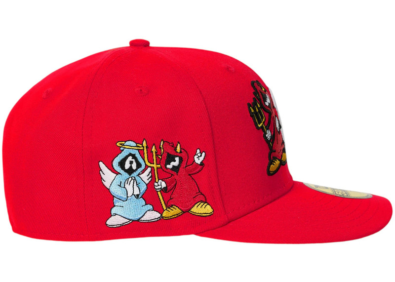 PALACE Palace Right And Wrong P New Era 59Fifty Red outlook