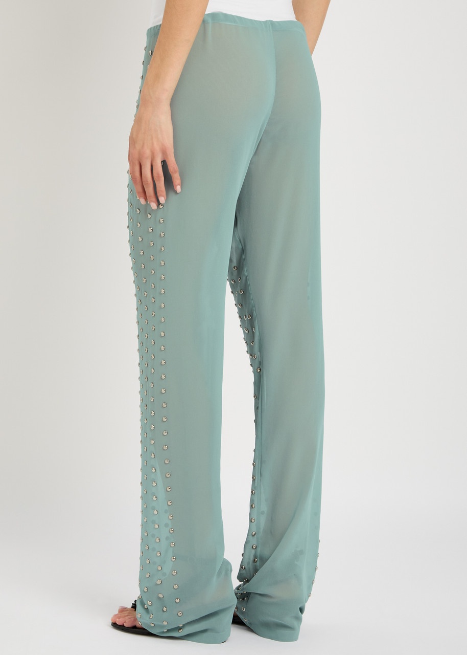 Dries Van Noten Pachas Stud-embellished Straight-leg Trousers - 3