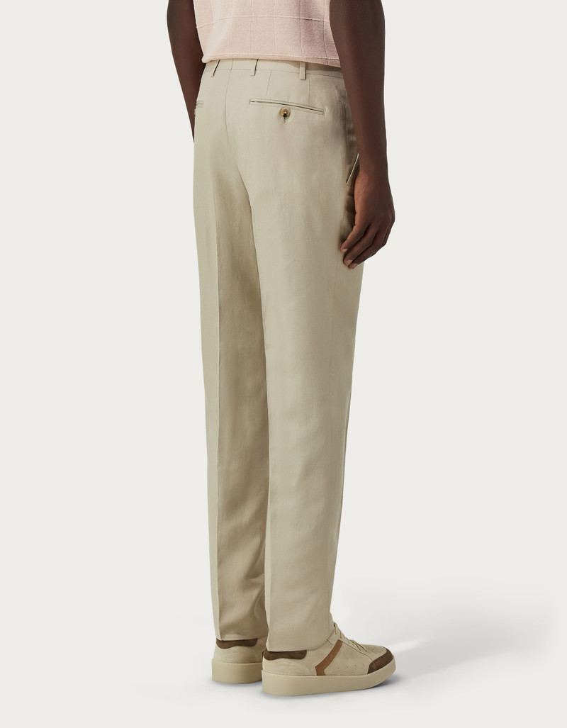 NATURAL PANTS IN SILK AND LINEN 3