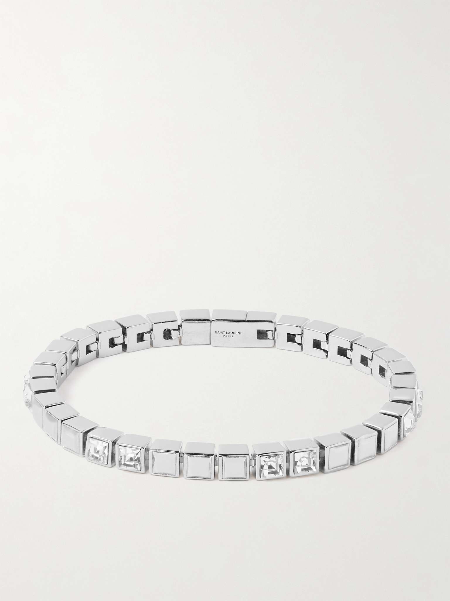 Silver-Tone Crystal Bracelet - 1