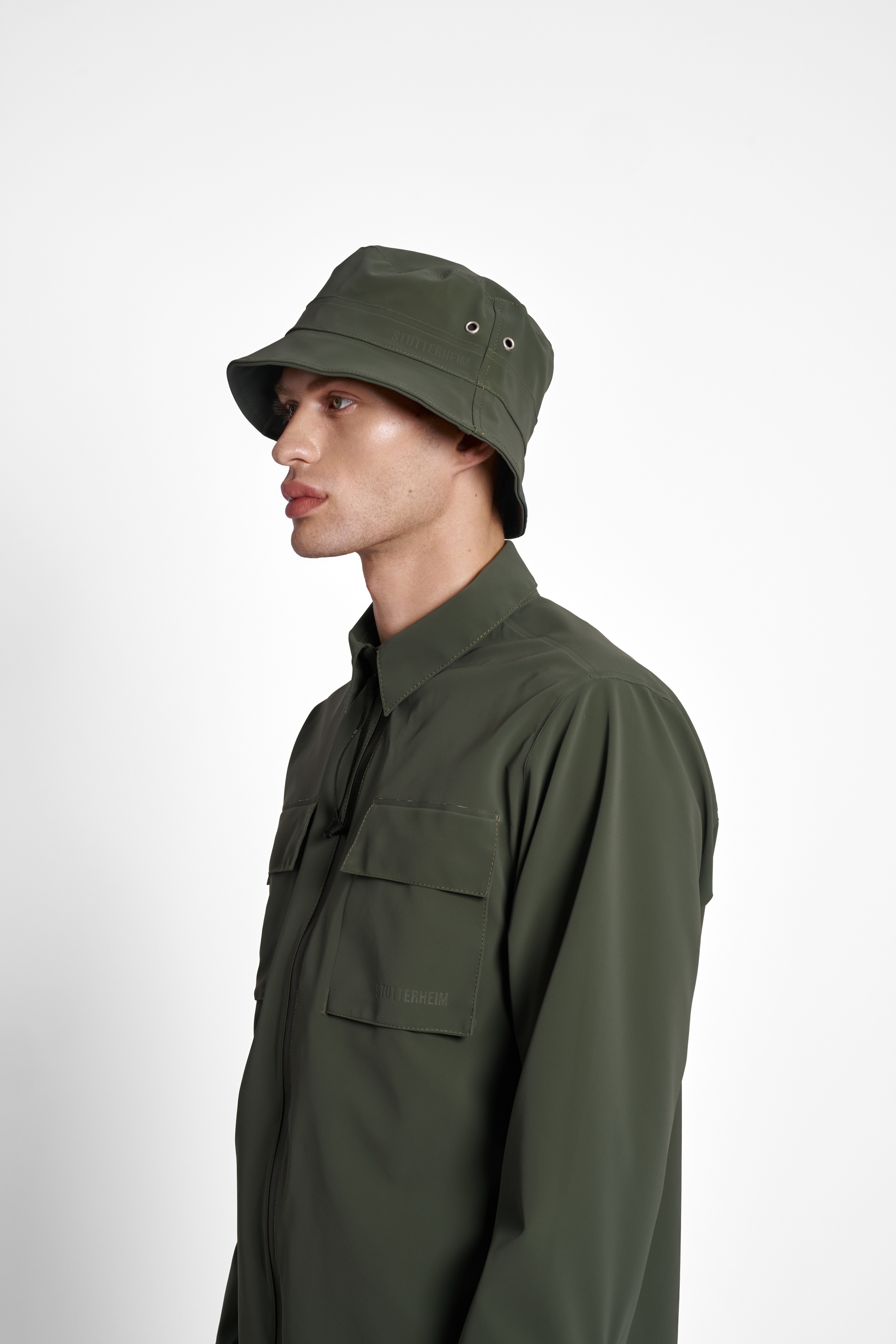 Beckholmen Matte Bucket Hat Green - 3