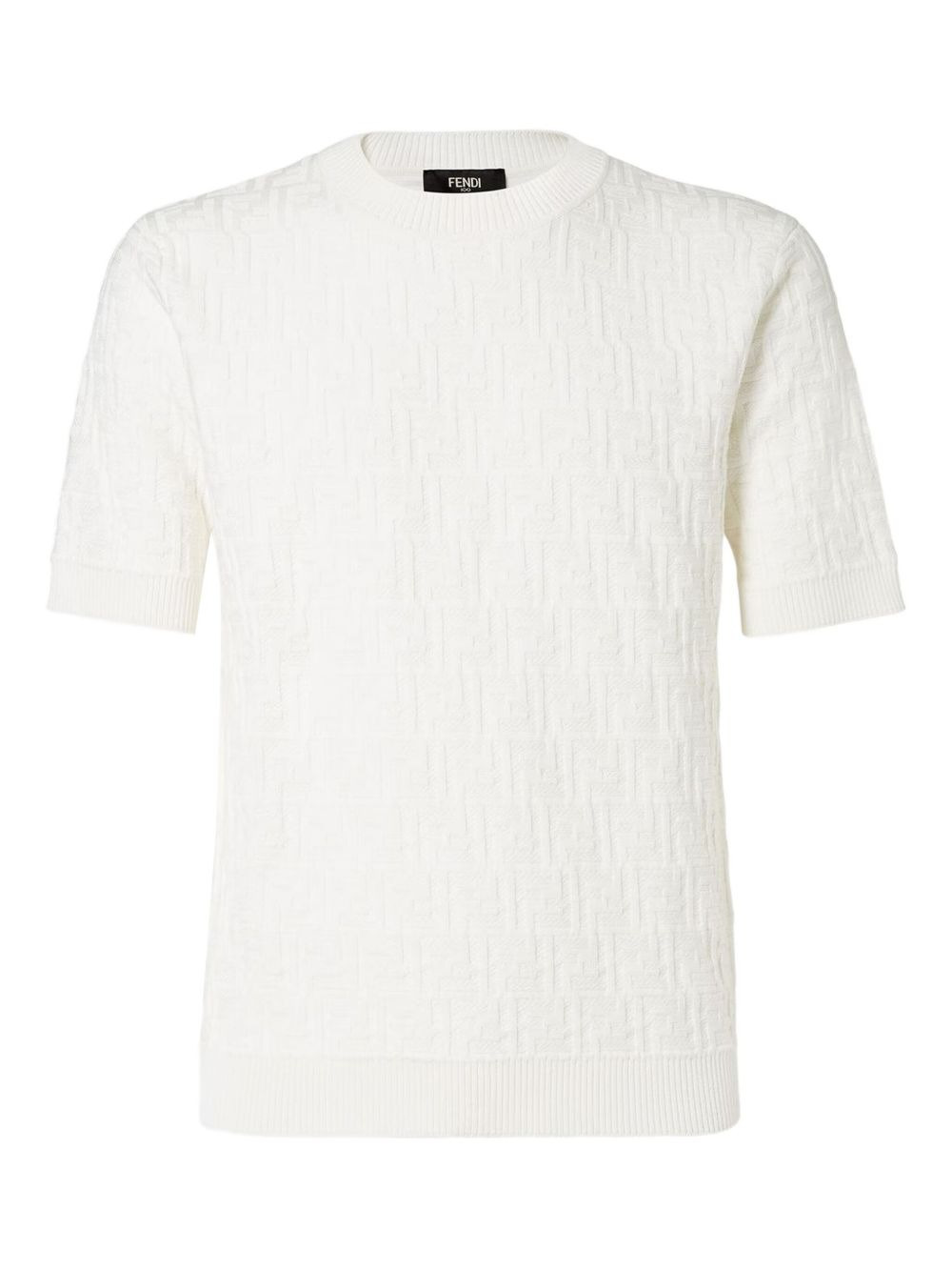 ff-pattern short-sleeve pullover - 1