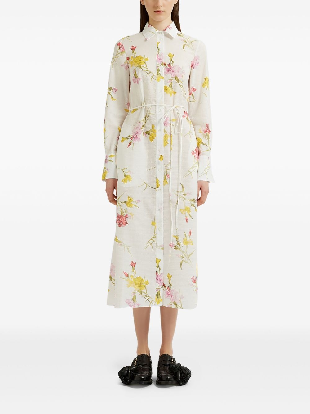 floral shirt dress - 3