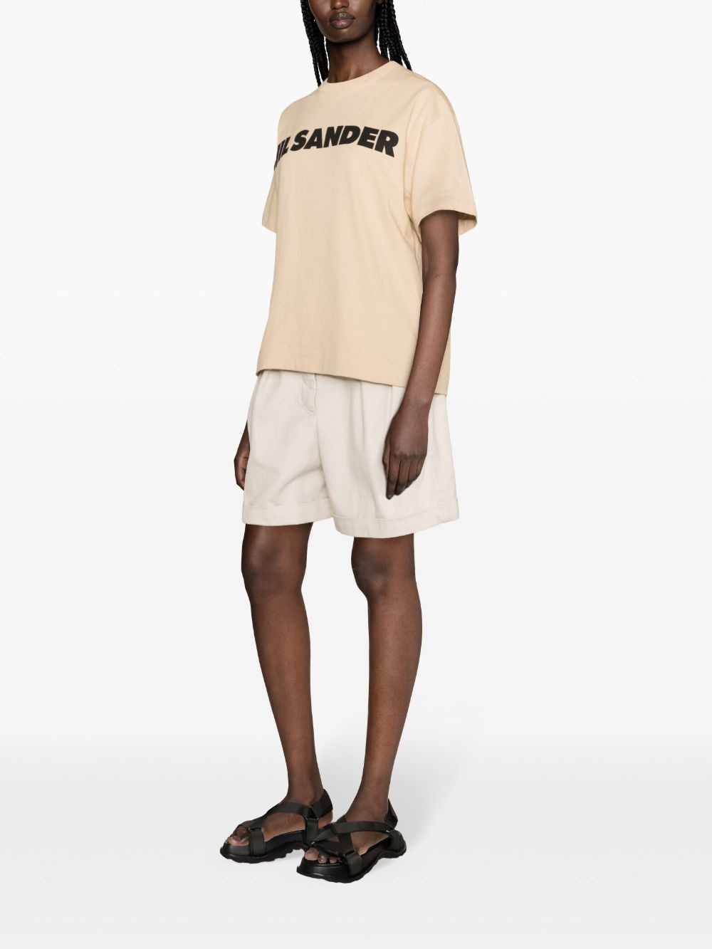 logo-print cotton T-shirt - 3