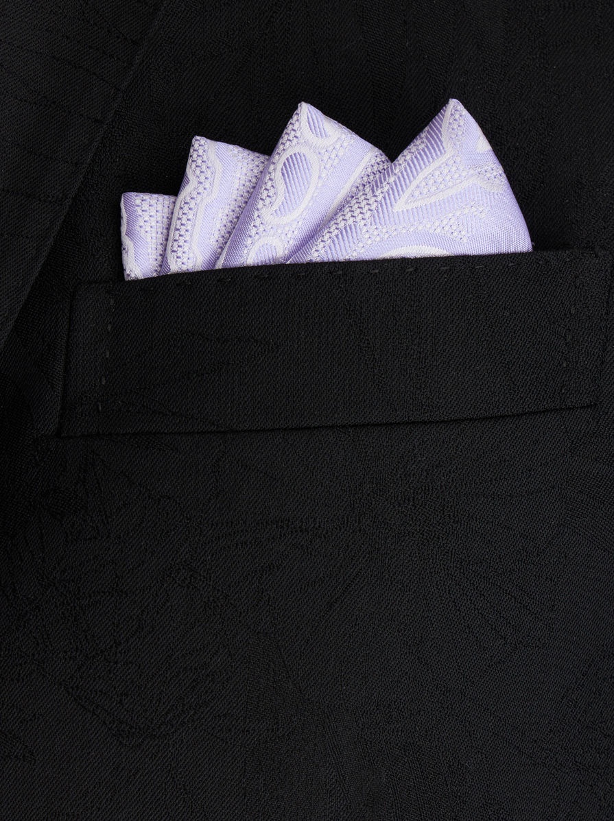 JACQUARD SILK POCKET SQUARE - 2