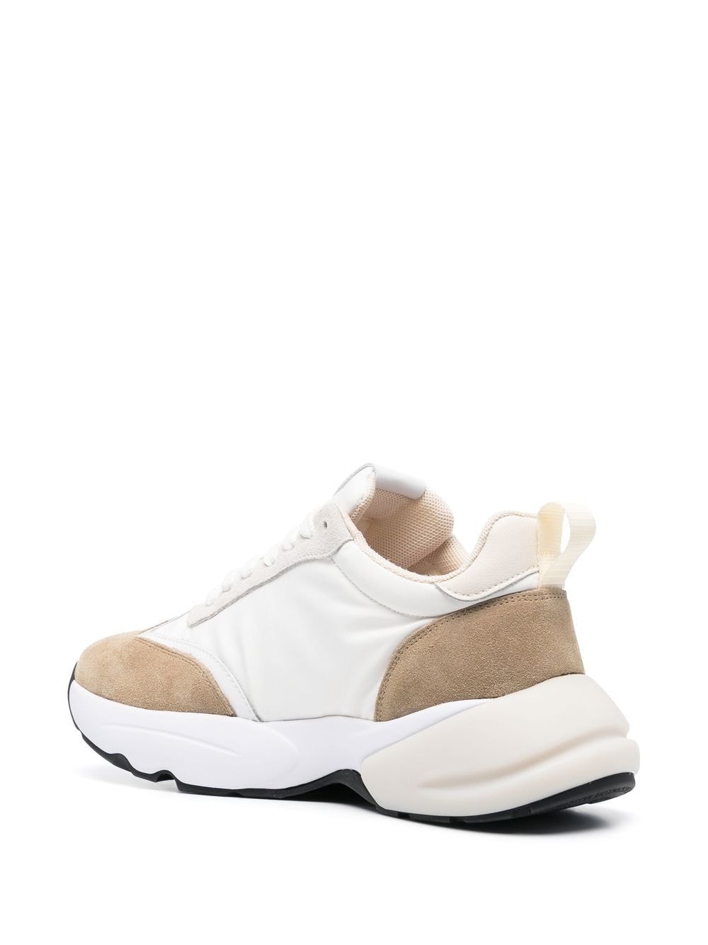 logo-patch panelled sneakers - 3