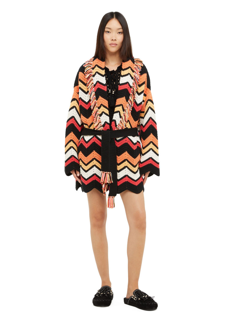 Kaleidoscopic Chevron Cardigan 5