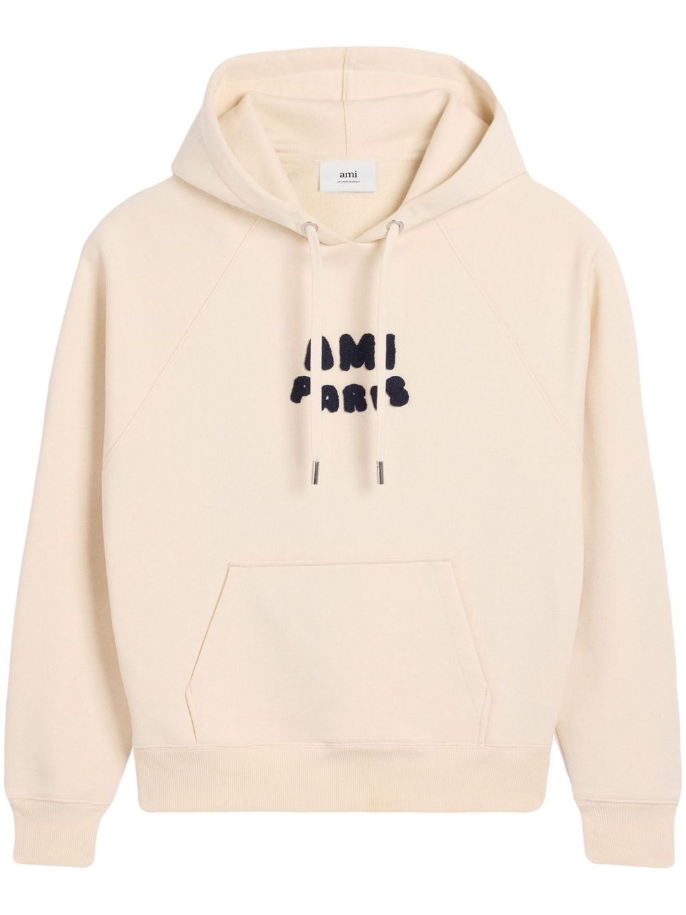 Logo cotton hoodie - 1