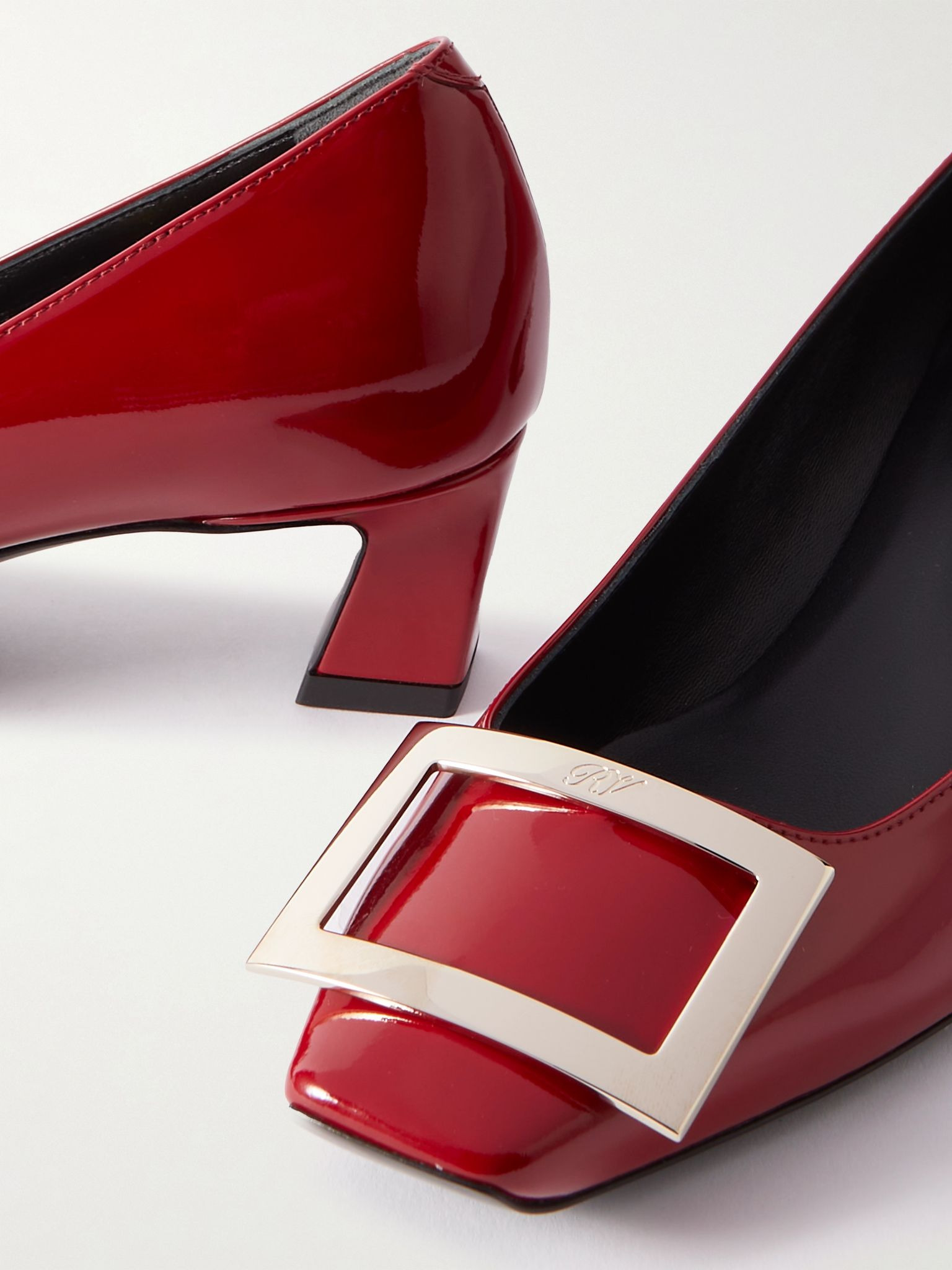 Trompette 45 patent-leather pumps Red - 5