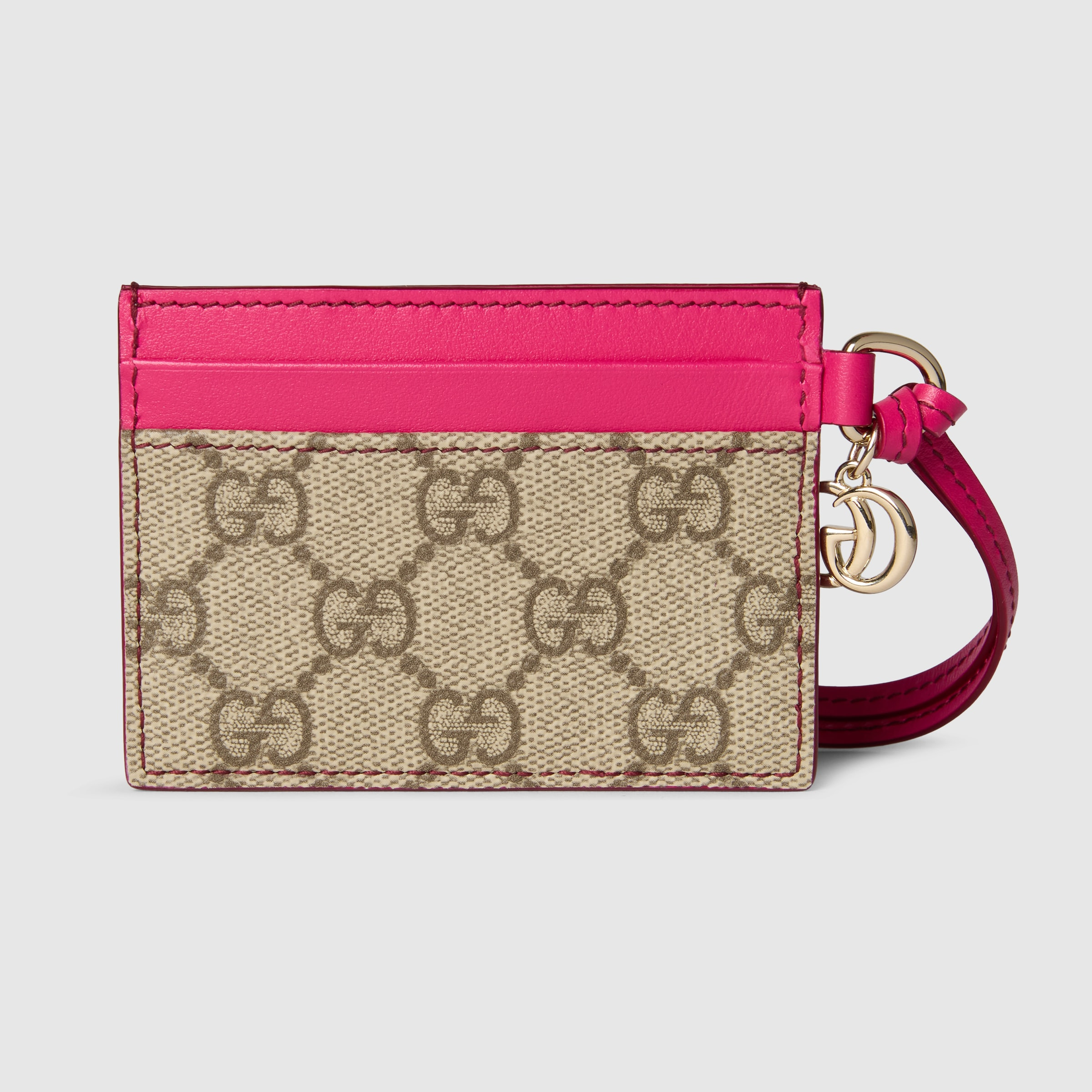 Floral card case with Double G - 4
